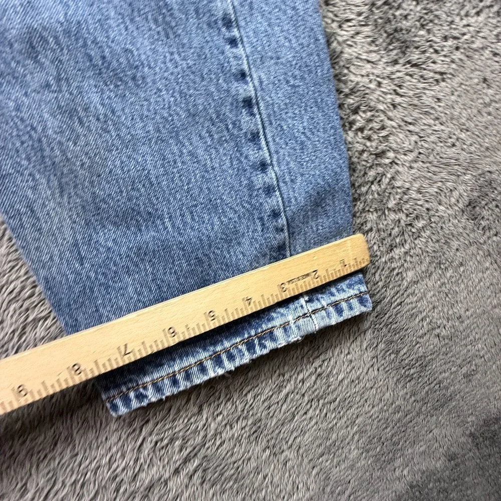 Y2K Vintage Levis 501 Jeans Mens 34x34 Distressed Light Wash Denim Button Fly